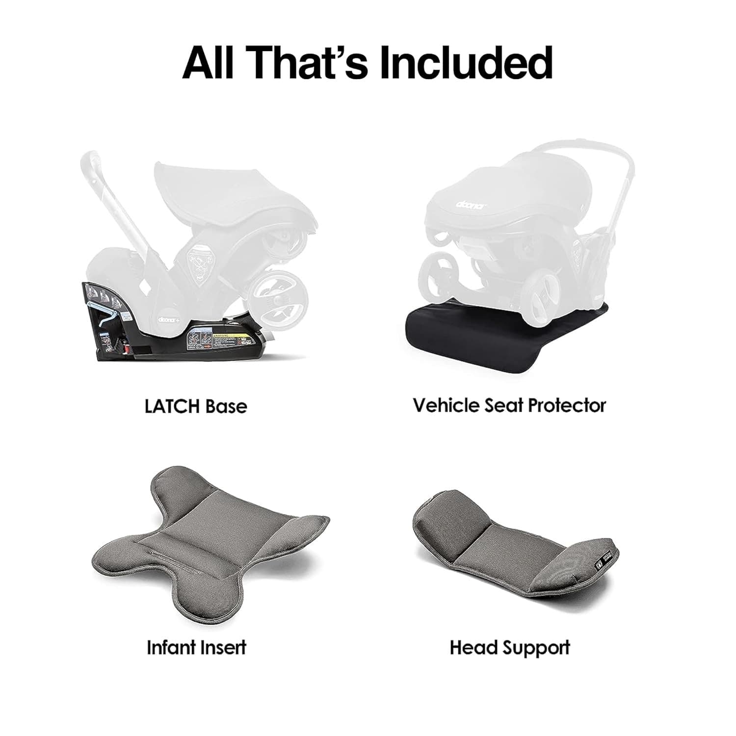 Doona Car Seat & Stroller, Deep Blue - All-in-One Travel System  6