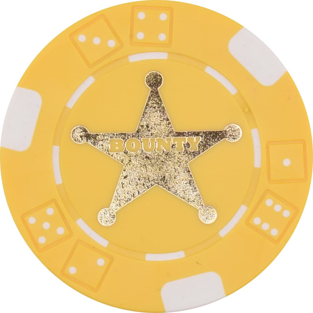 100 TEXAS HOLDEM BOUNTY TOURNAMENT POKER CASINO CHIPS Free Shipping * 2