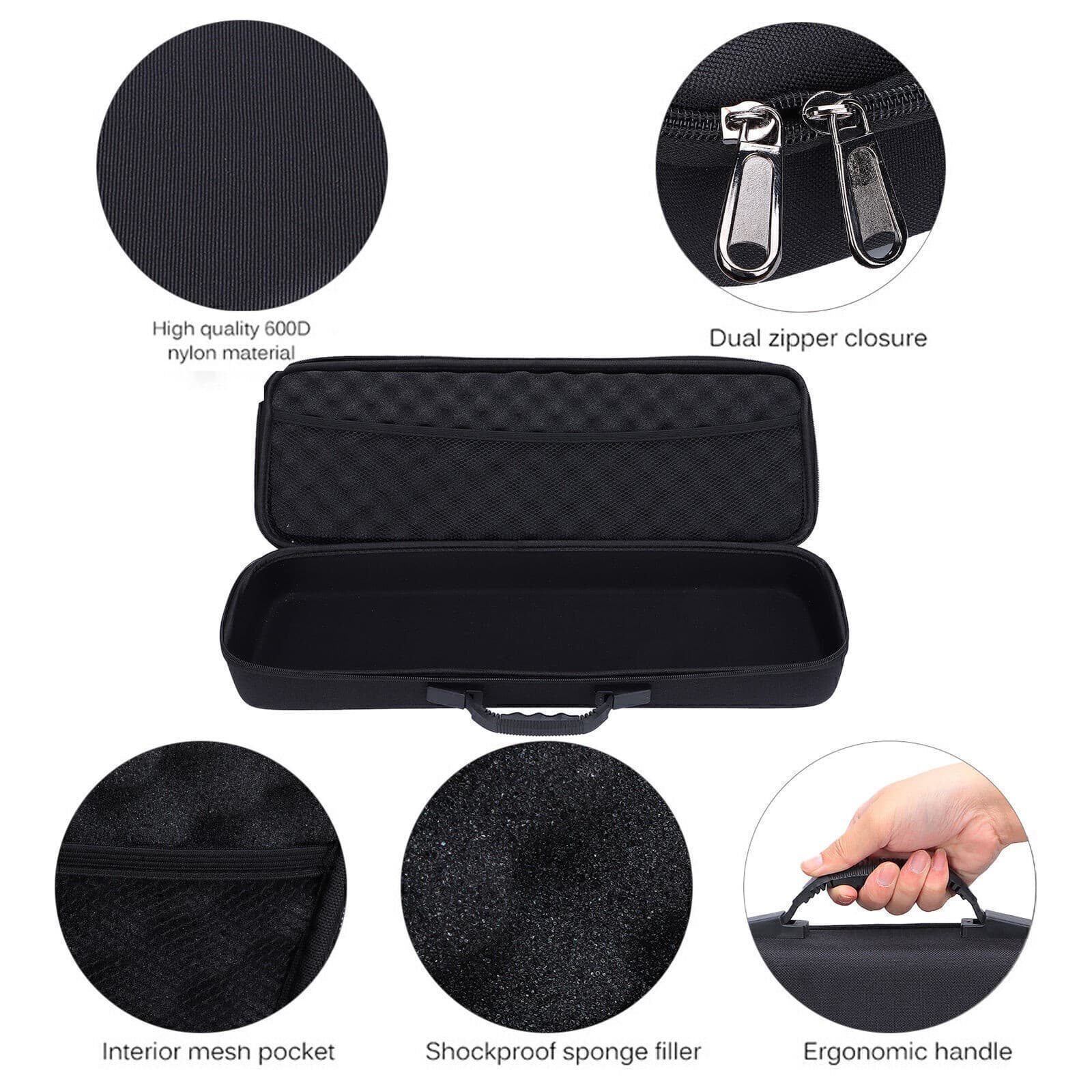 Fishing Rod Case EVA Shockproof Hard Shell Fishing Pole Reel Gear Storage Bags 6