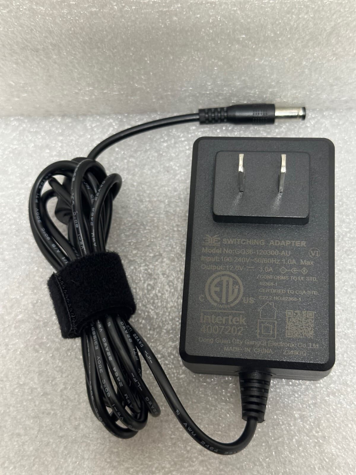 SANSUI Onn Monitor Power Supply AC Adapter Cord GQ36-120300-AU 12V 3A #A6