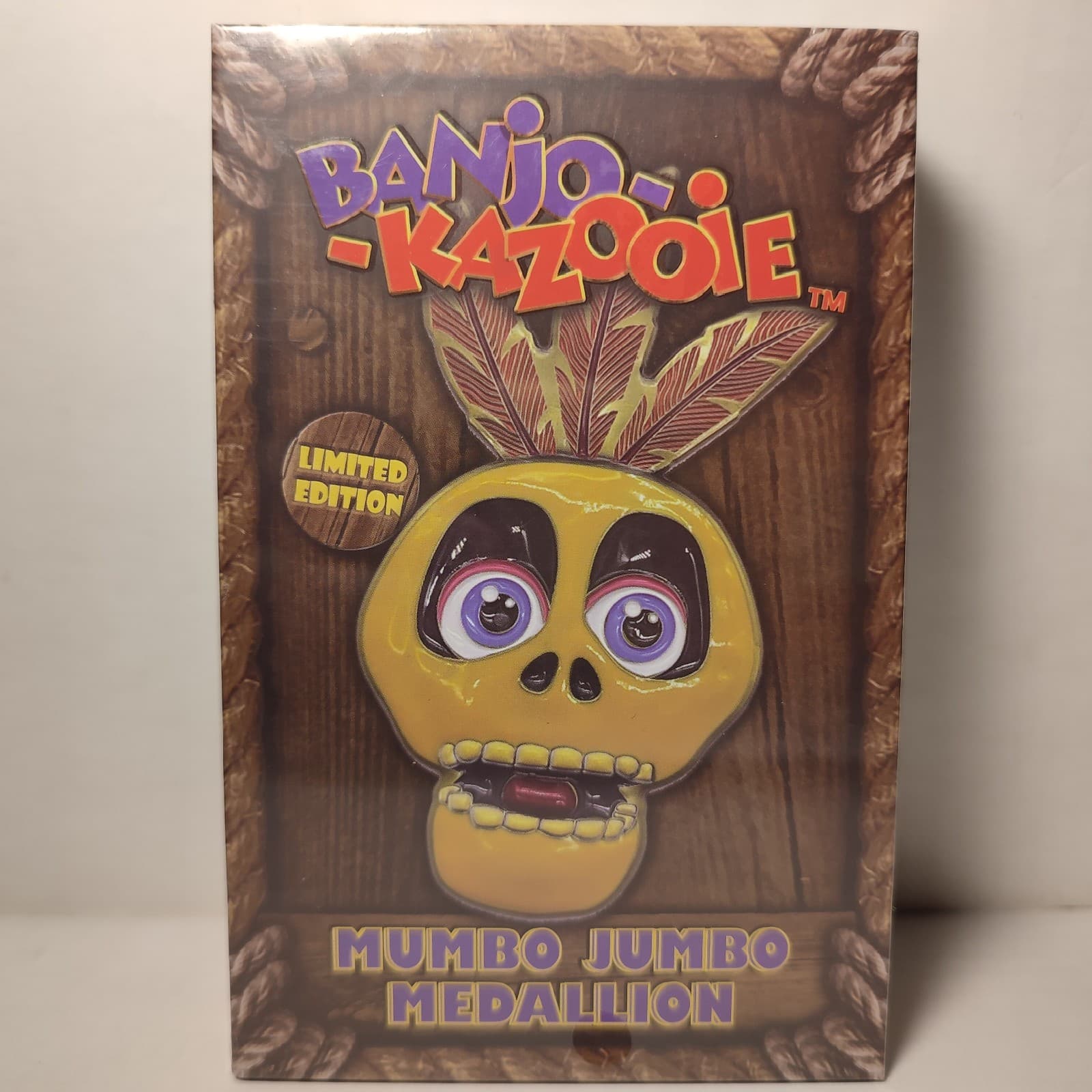 Banjo Kazooie Mumbo Jumbo & Jiggy Piece Metal Medallions Figurines Set Of 3 2