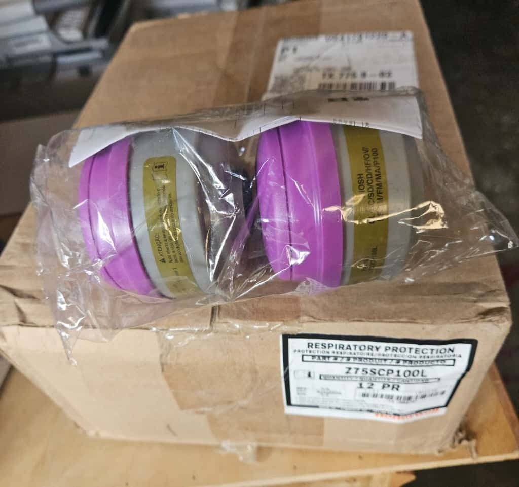 HONEYWELL Z75SCP100L HEPA MASK FILTER CHEMICAL REPLACEMENT CATRIDGE 12 PAIRS