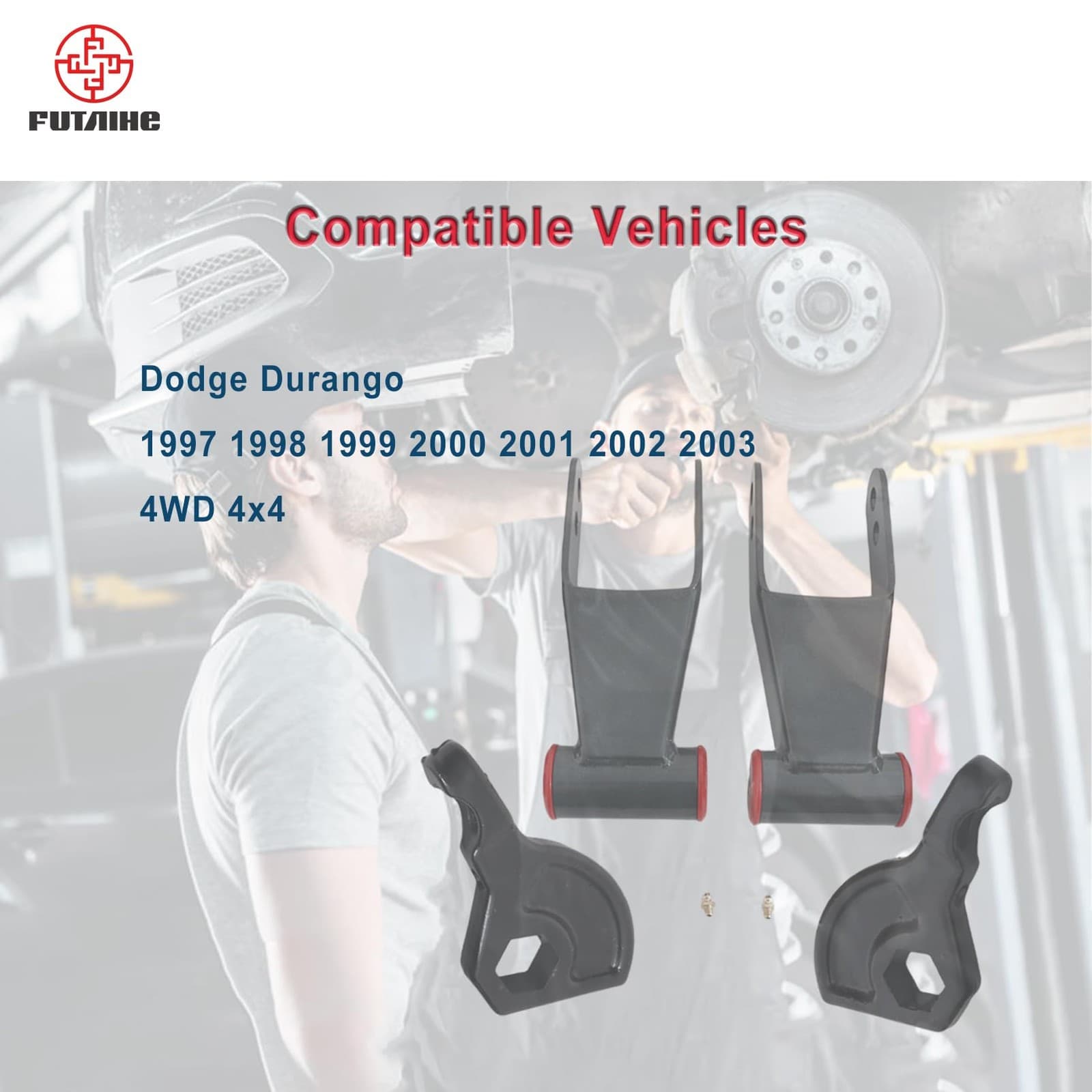  3" Front 2" Rear Leveling Lift Kit Replacement For 1997-2003 Dodge Durango 4WD 3