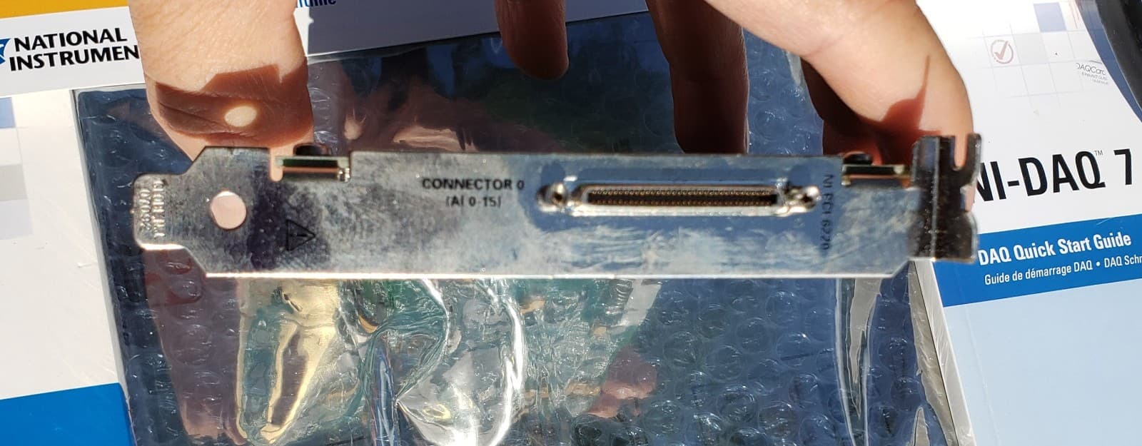 National Instruments NI PCI-6220 DAQ Card Board + NI-DAQ 7 LabVIEW Disks Manuals 4