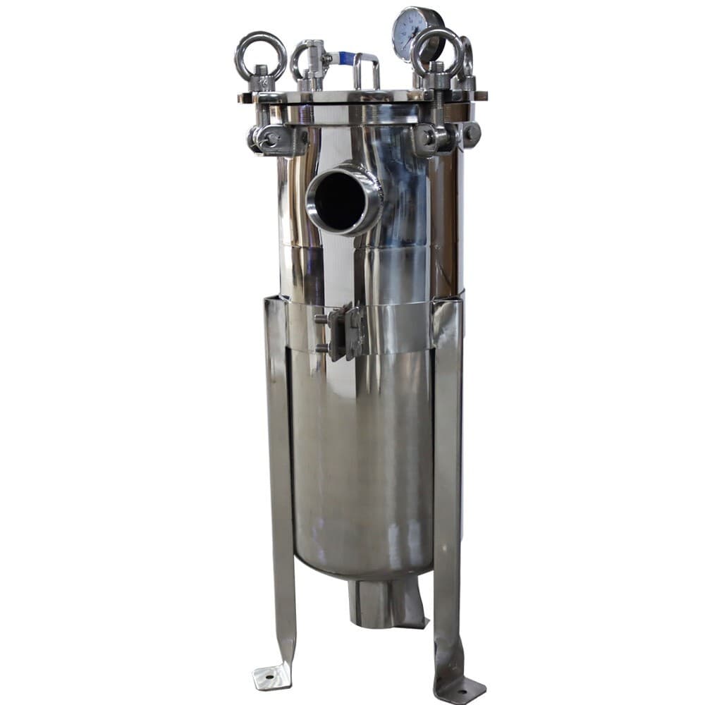 1# Bag Filter Stainless Industrial Filtration Filter2" NPT In/Out 120 psi 0.25㎡ 2