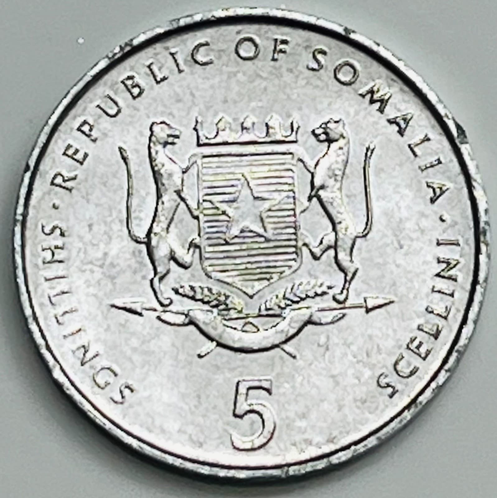 2000 Somalia 5 Shillings KM# 45 Uncirculated Condition 2