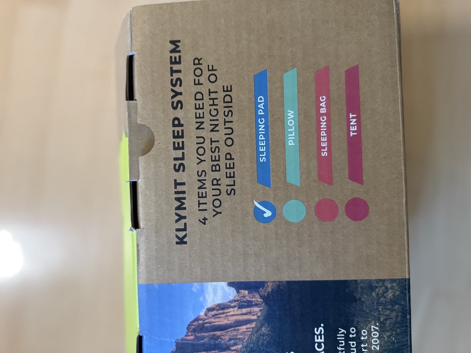 Klymit Klymaloft Regular Inflatable Sleeping Pad With Foam Topper Camping New 4