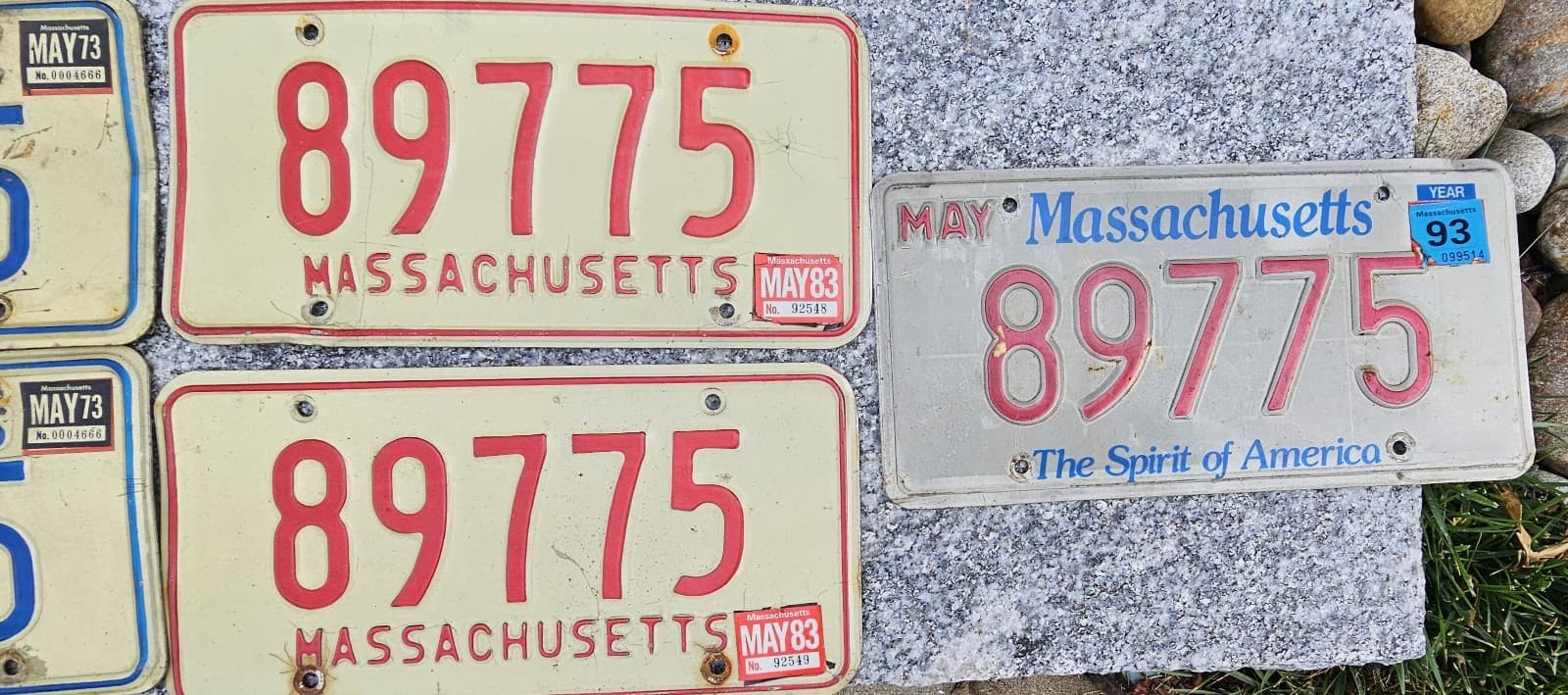 Vintage Antique Massachusetts license plate collection 1945- 2000 4