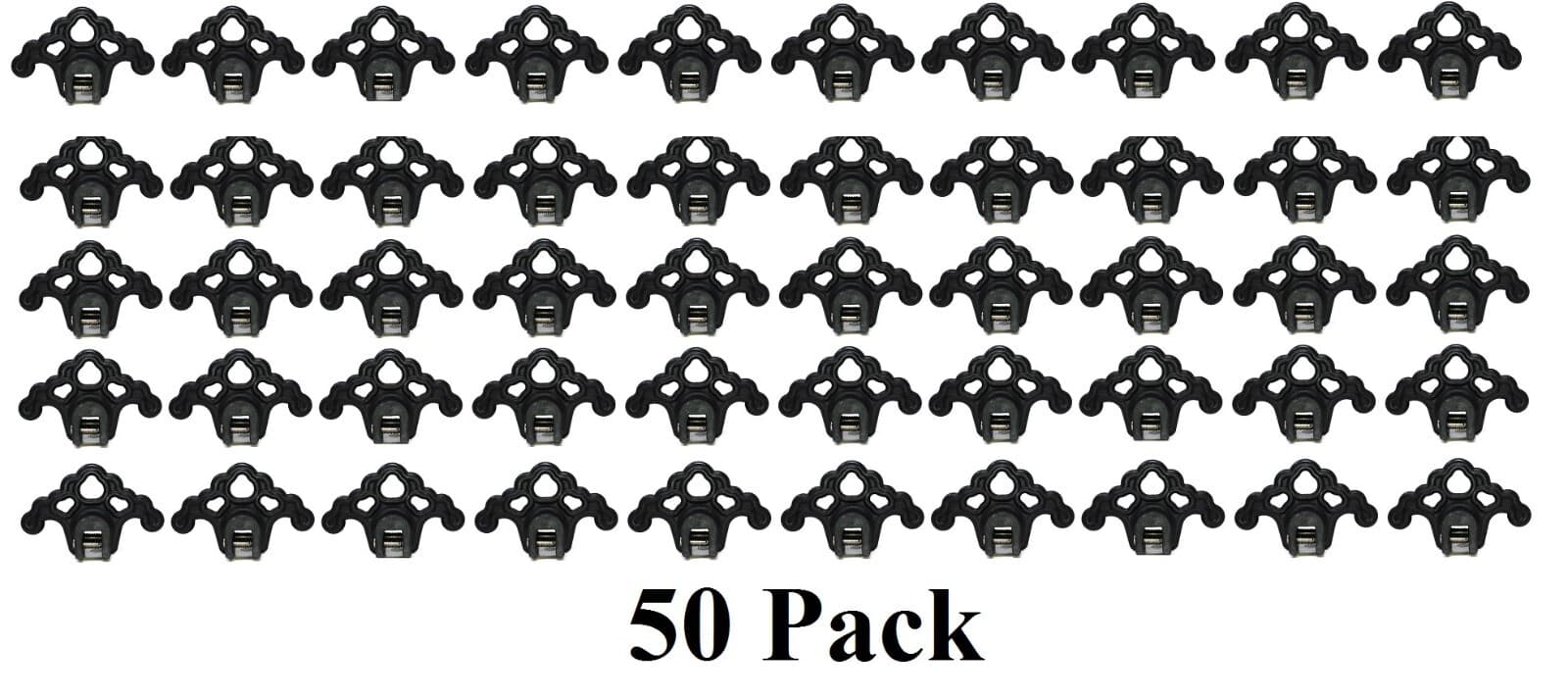 50 PLASTIC BLACK Roof Ice Guard Snow Guard Stops for Standing Seam Metal Roofing 2