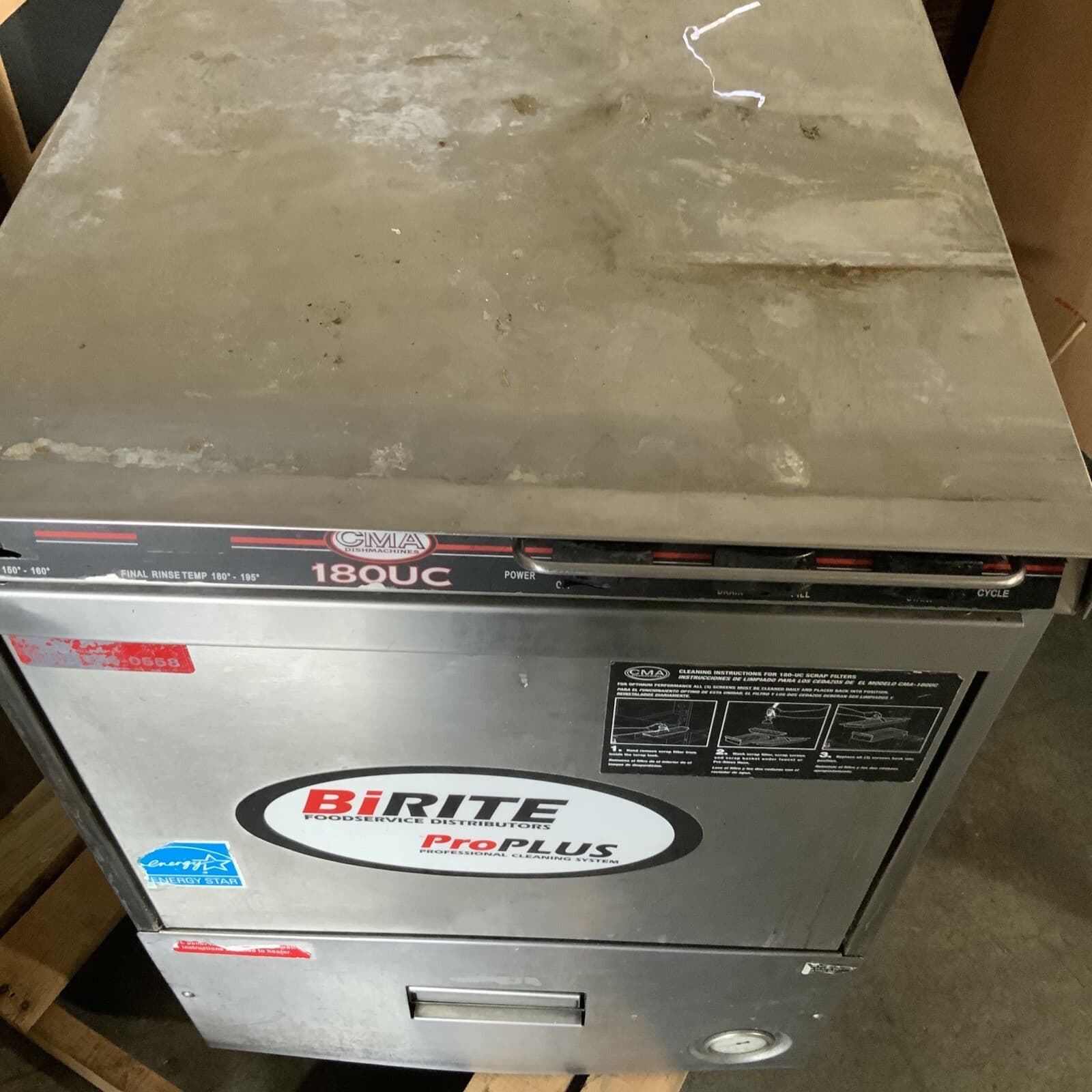 Birite CMA 180 UC HIGH TEMP UNDERCOUNTER COMMERCIAL DISHWASHER- JJ Z 4