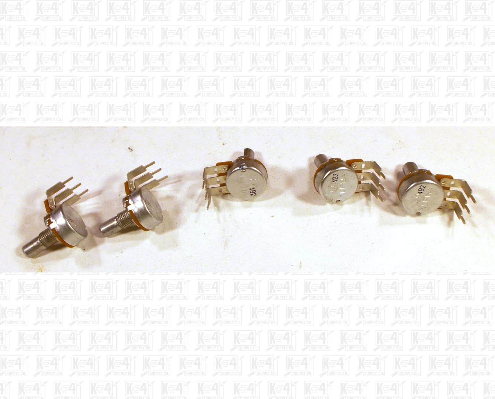 Alpha 10K Ohm Vertical Mount Pot Potentiometers B10K B10K Lot Of 5 2