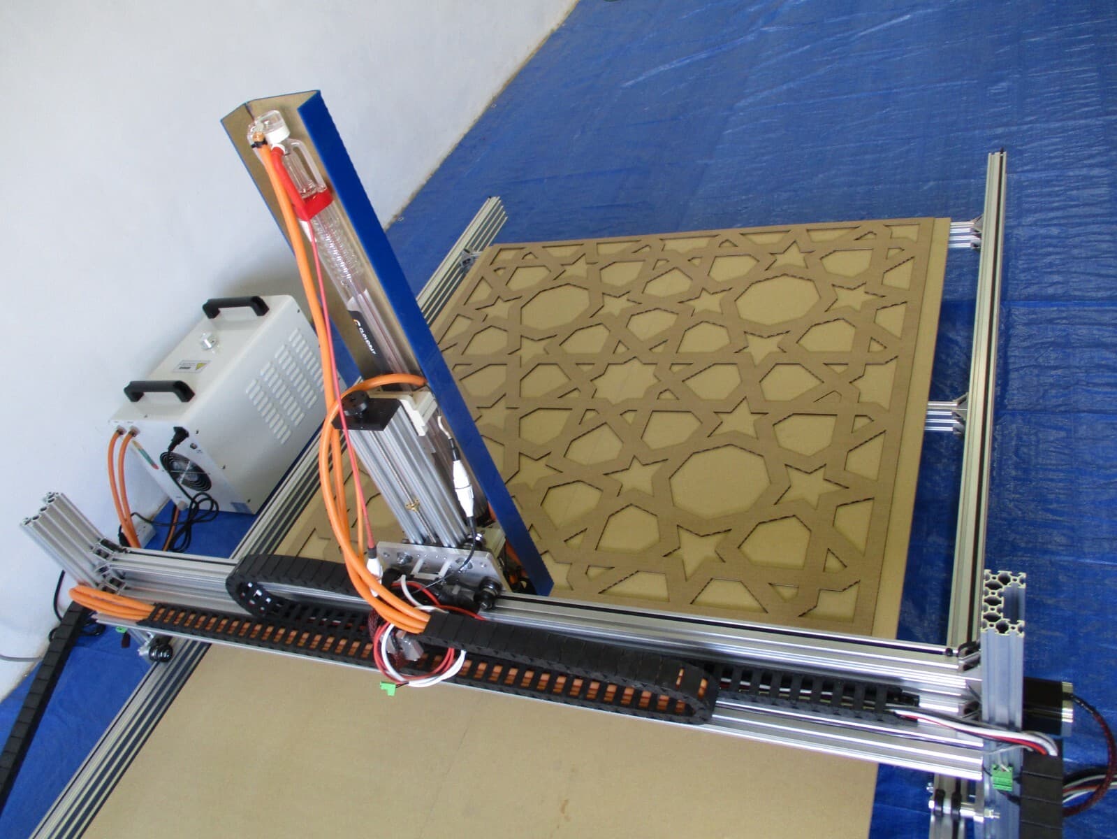 3000X1500 MM SHOWMAN CNC Hybrid CO2 Laser & Router Engraving Cutting Machine KIT 6