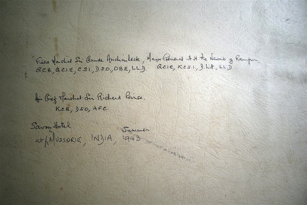 Original 1943 Photograph General Auchinleck / Nawab Of Rampur / Air Chief Peirse 2