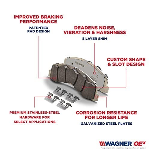  Brake OEX Disc Brake Pad Set Premium Ceramic OEX1169A OEX - Ceramic 6