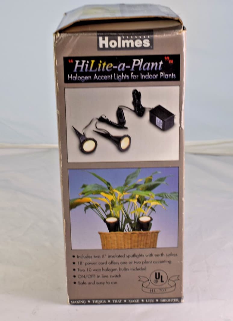 4 Indoor Accent Lights for Plants Holmes 10W Halogen Bulbs (Included) - Tested 2