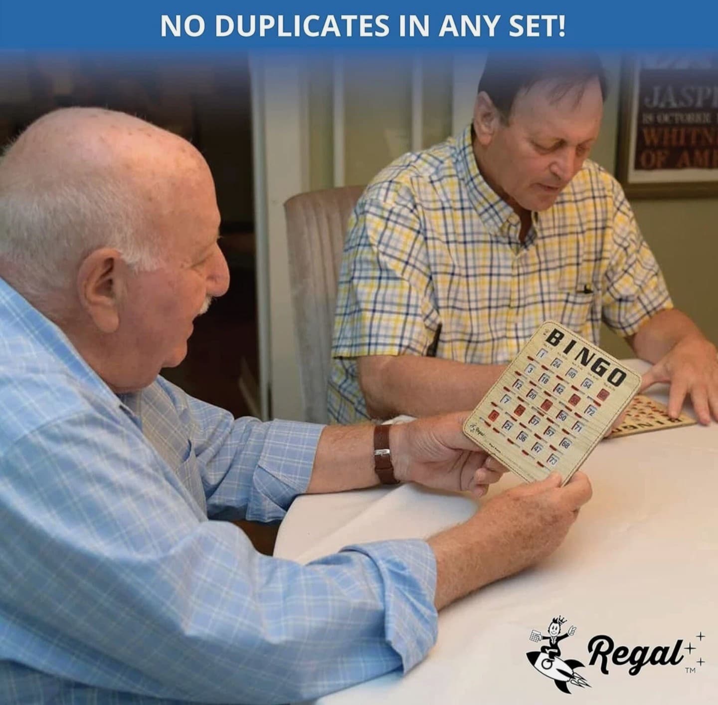 50-Pack Bingo Cards Stitched Reusable Shutter Slide with Clear Slider Light 5