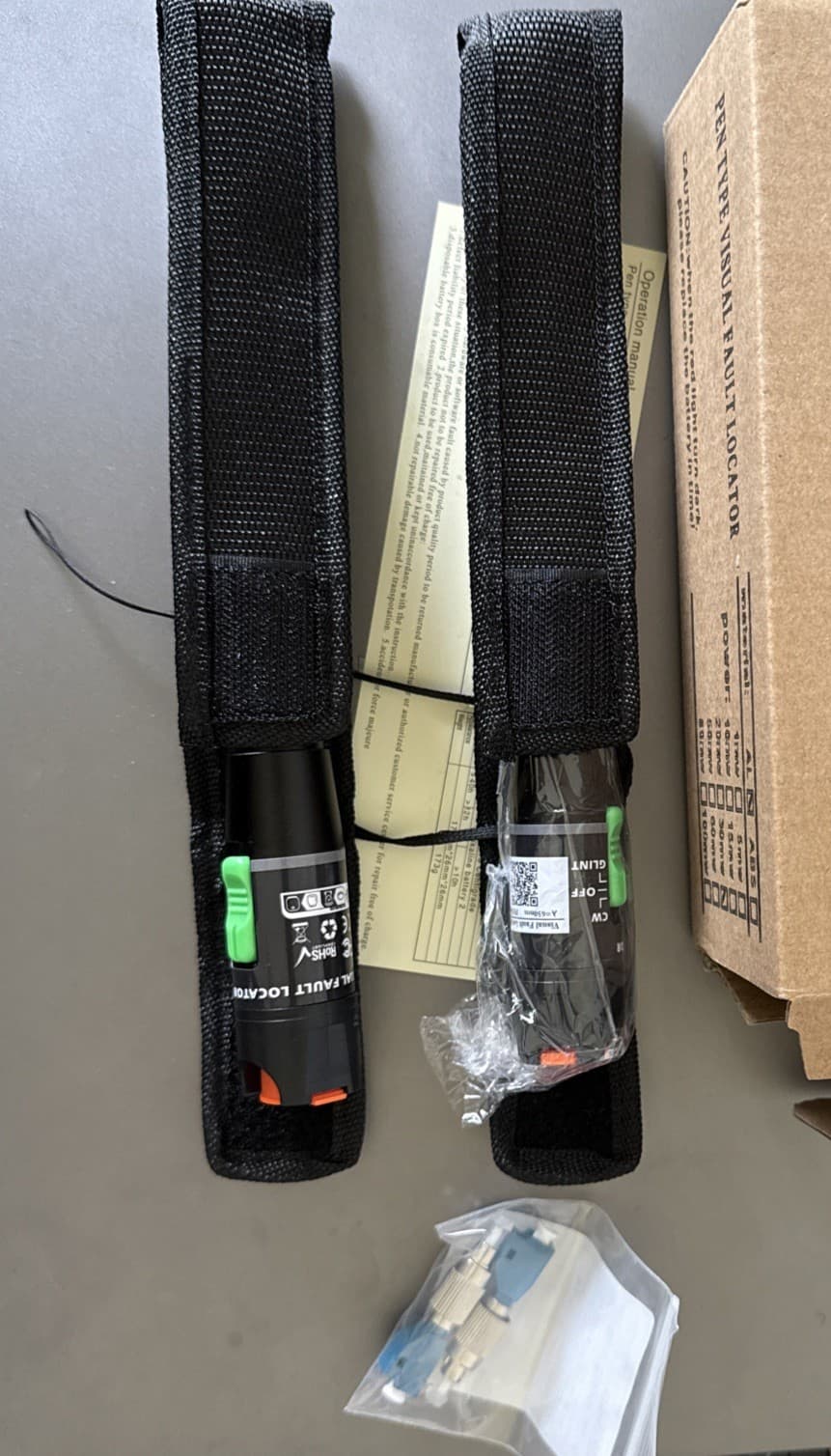 Two 30mW Fiber Optic Cable Tester Pen Type Visual Fault Locator 2