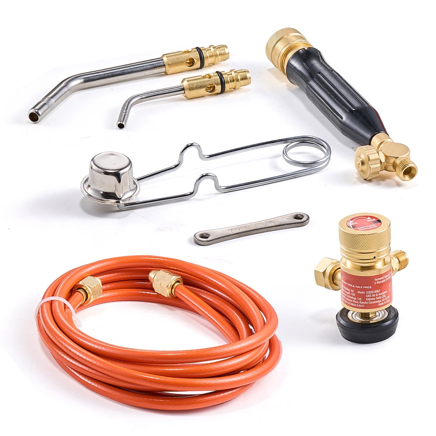 Uimoso Air Acetylene Torch Kit Gas Torch and Welding Kit W/ Hose Regulator Valve