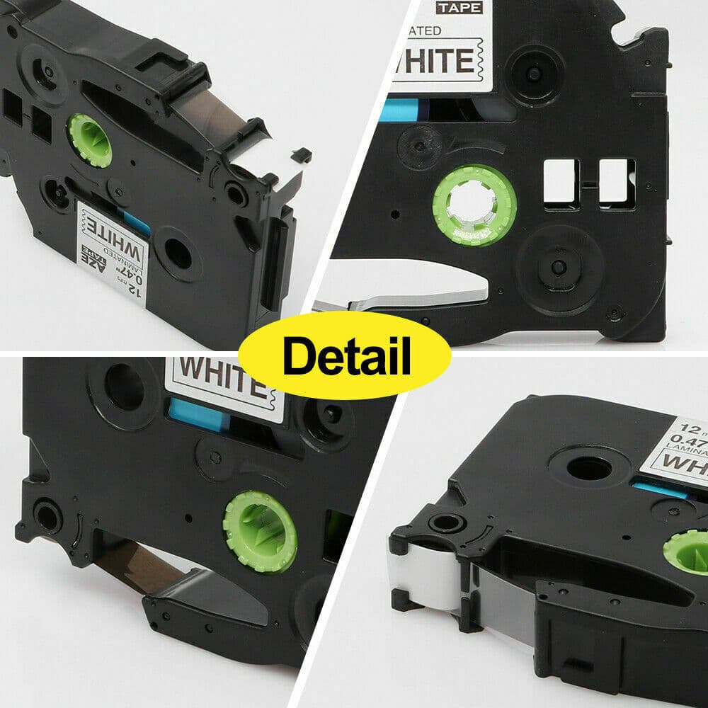 5 Pk Compatible TZ-231 TZe-231 PT-D210 Label Maker Tape 12mm for Brother P-Touch 5