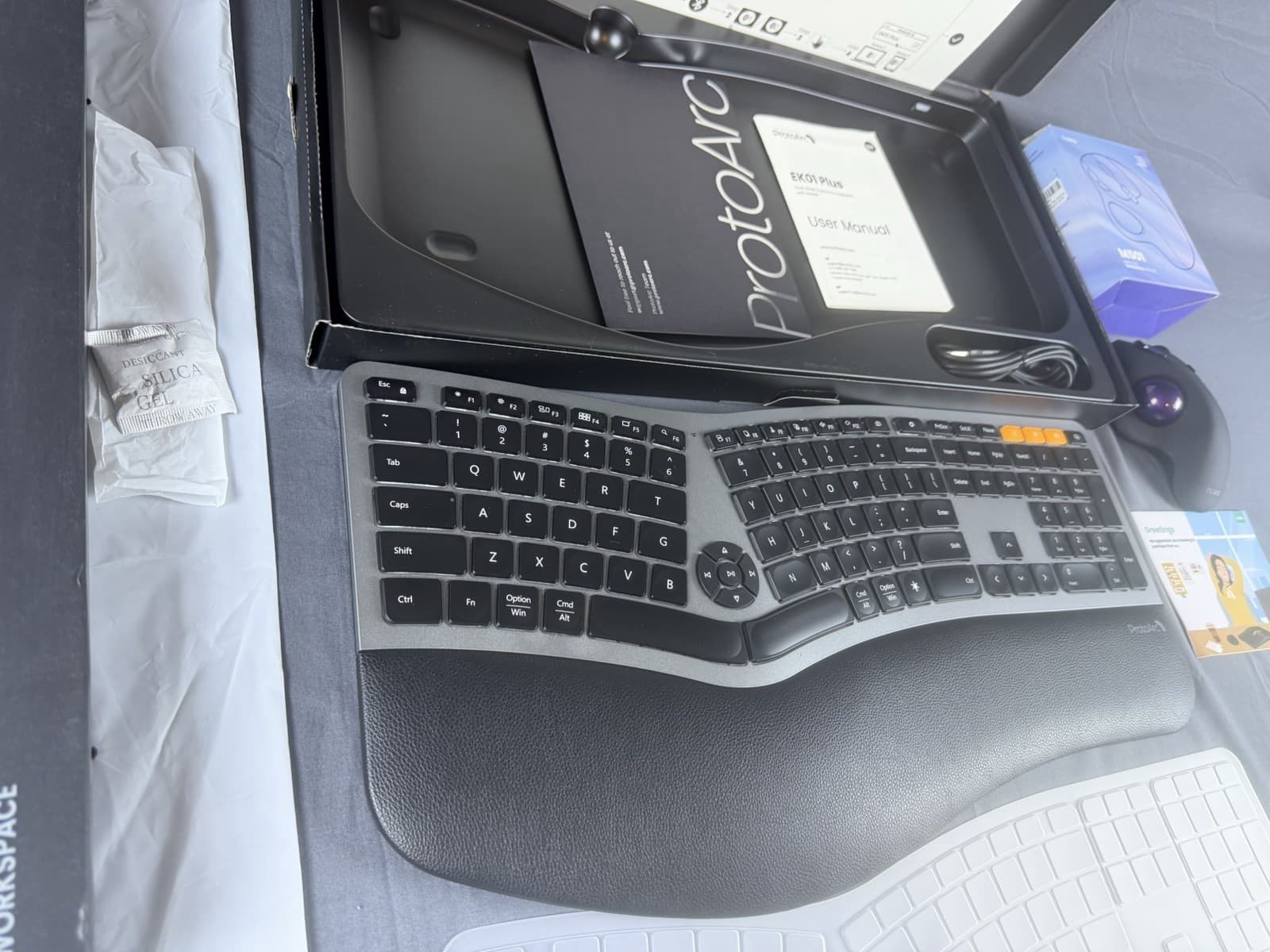 ProtoArc Wireless Keyboard And Nulea Mouse Combo EK01 / M501 Full Size Ergonomic 2