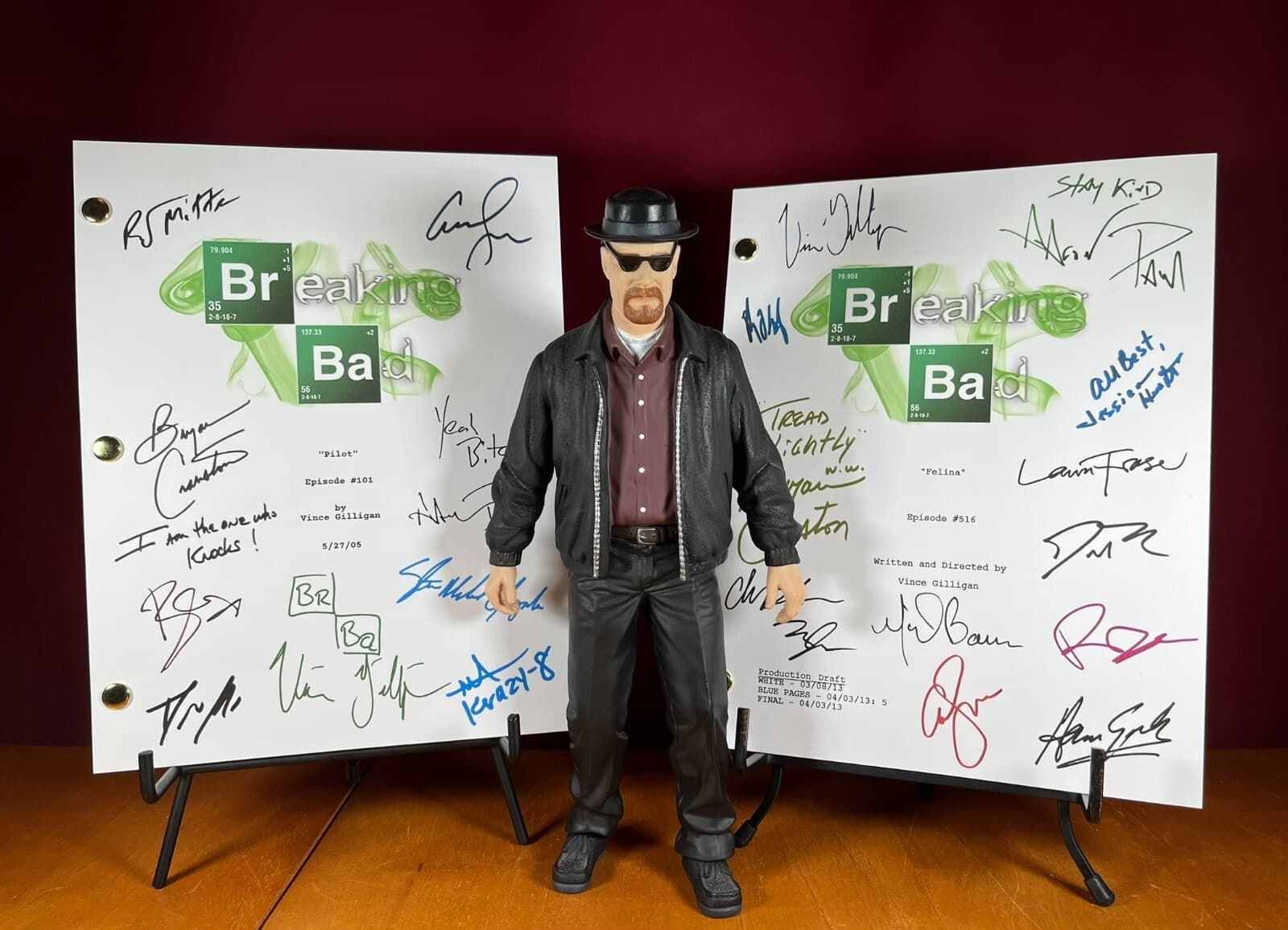Breaking Bad Pilot & Series Finale Scripts Signed- Autograph Reprints