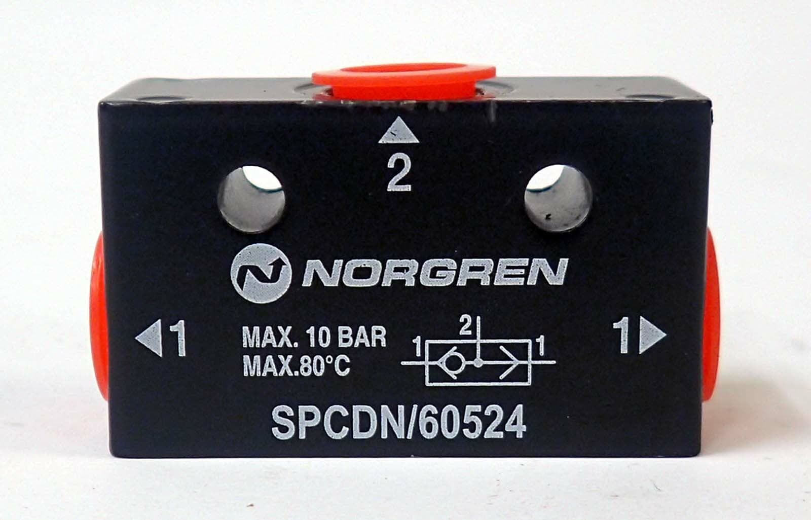 NORGREN SPCDN/60524 SHUTTLE VALVE EXHAUST FLOW REGULATOR 3/8" NPT NEW