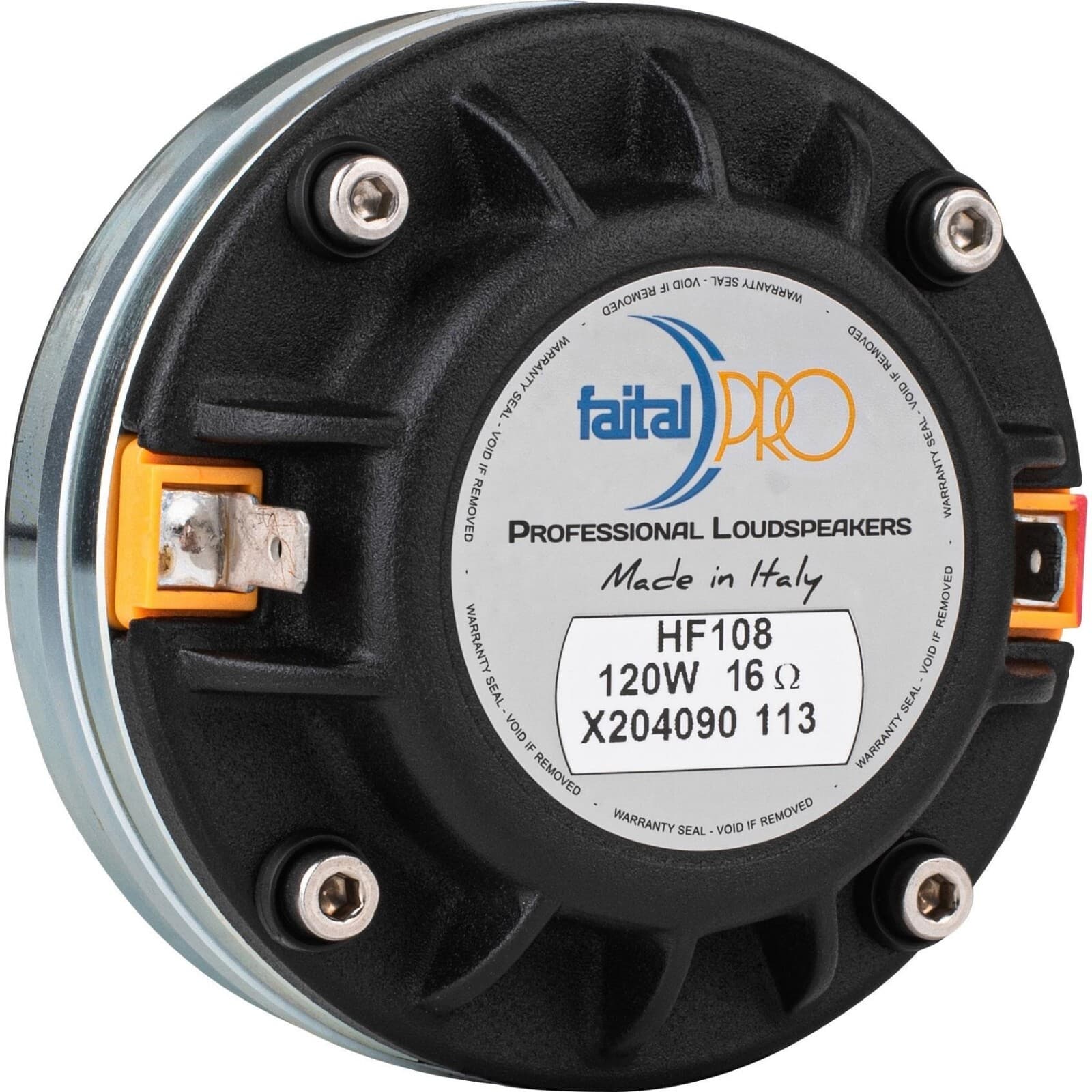 Faital Pro HF108 1" Compression Horn Driver Neodymium FaitalPro 109dB 16ohm
