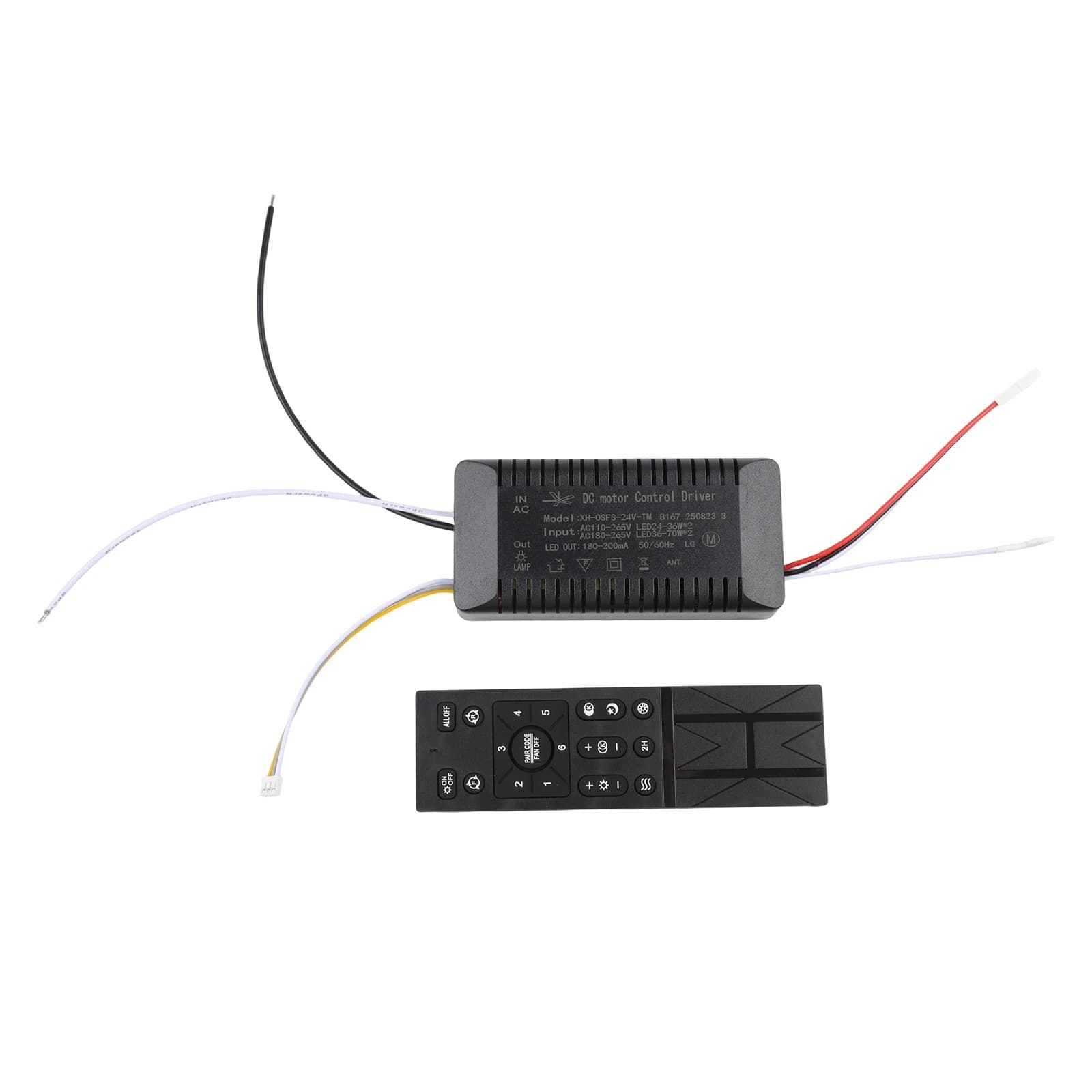 Wireless Remote Controller for Ceiling Fan Light with 6 Speed and Reset 2