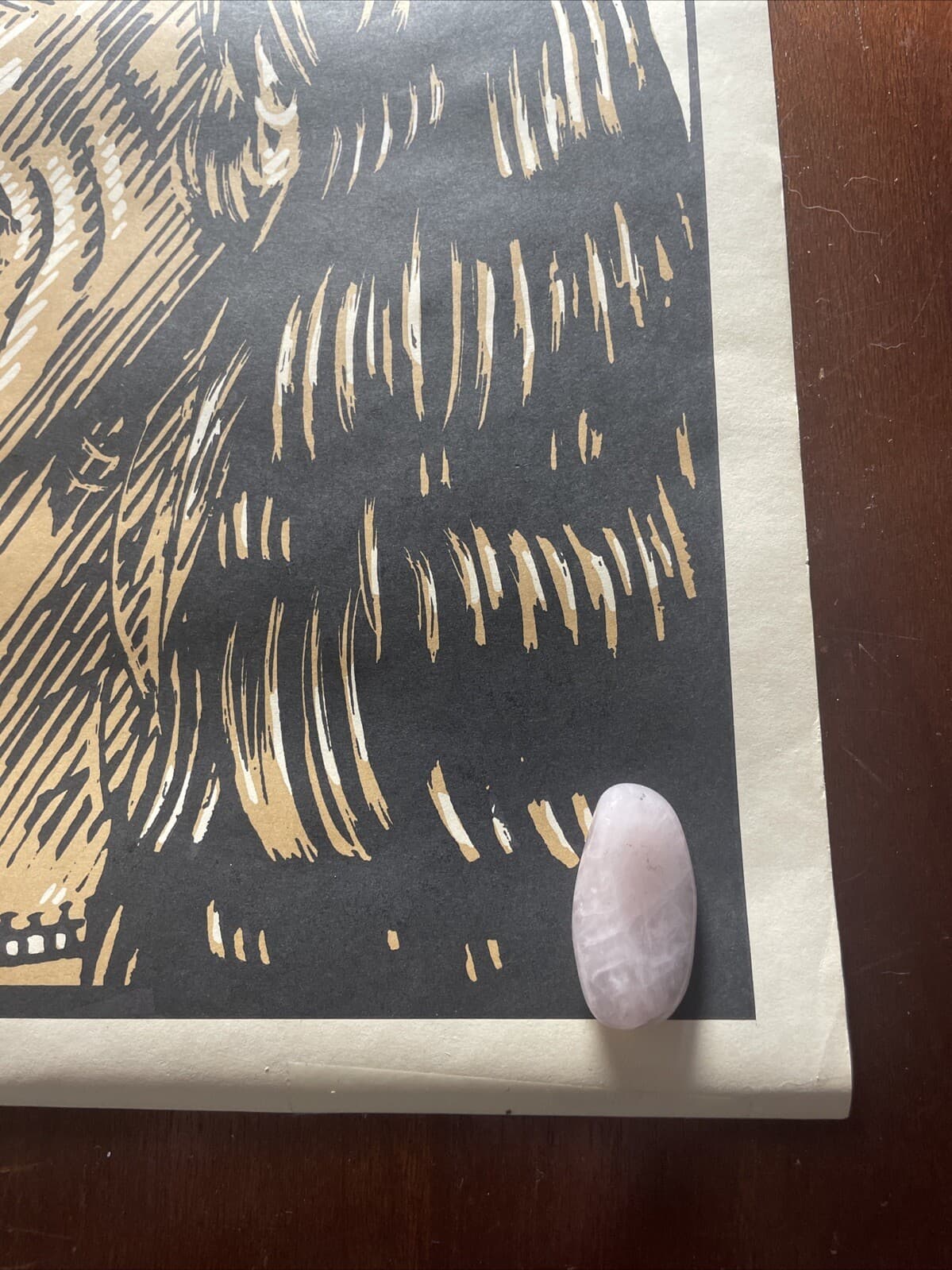 The Beatles Rock Art Poster K. Chillis 1978 Vintage Sepia Print Litho 21x27 4