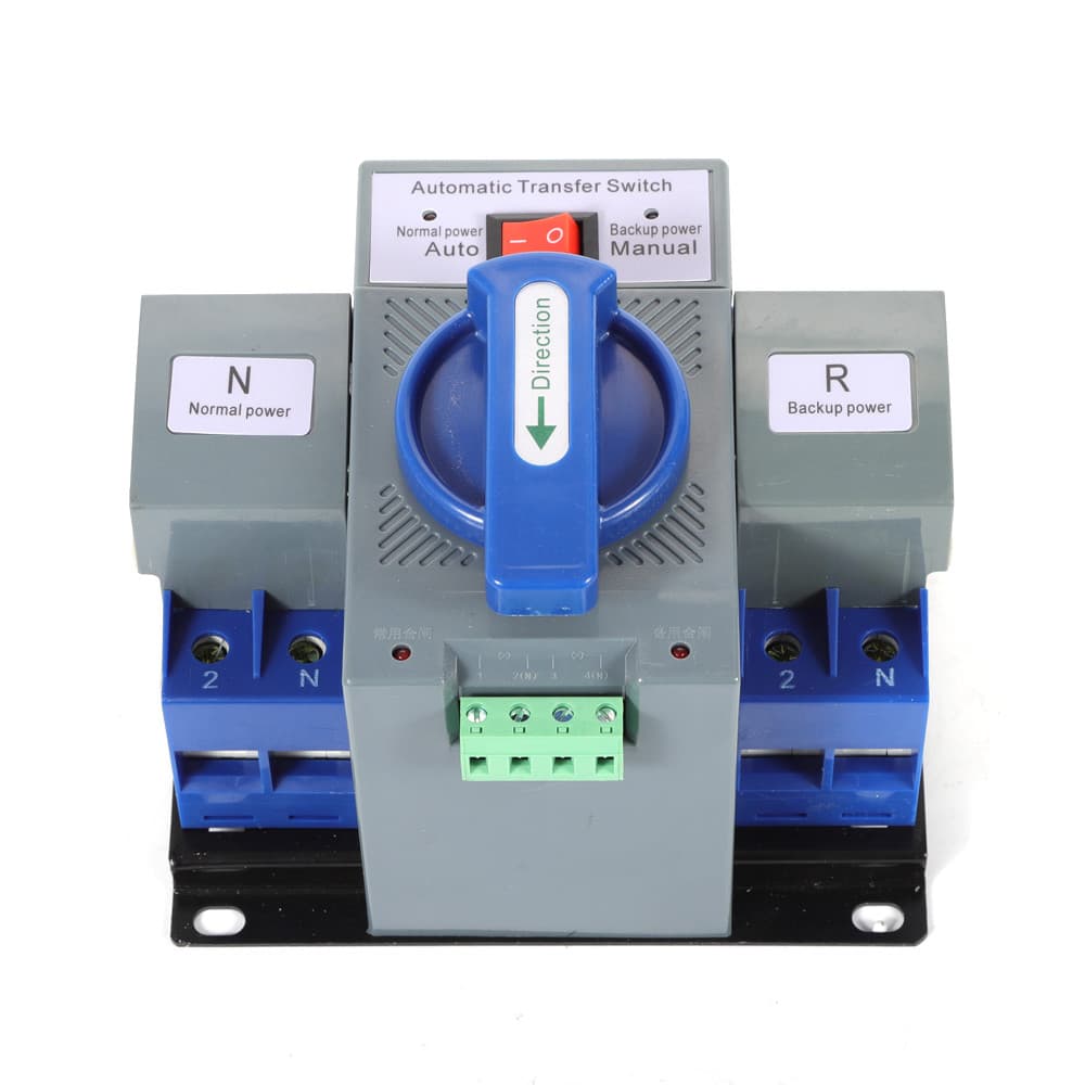 Dual Power Automatic Transfer Switch 60HZ Changeover Transfer Switch Tool 63A 2P 4