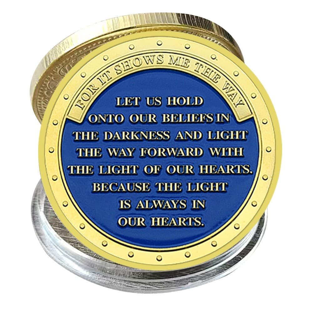 Light Ocean Gold Plated Challenge Coin Art Crafts Commemorative Medal Ornament 2
