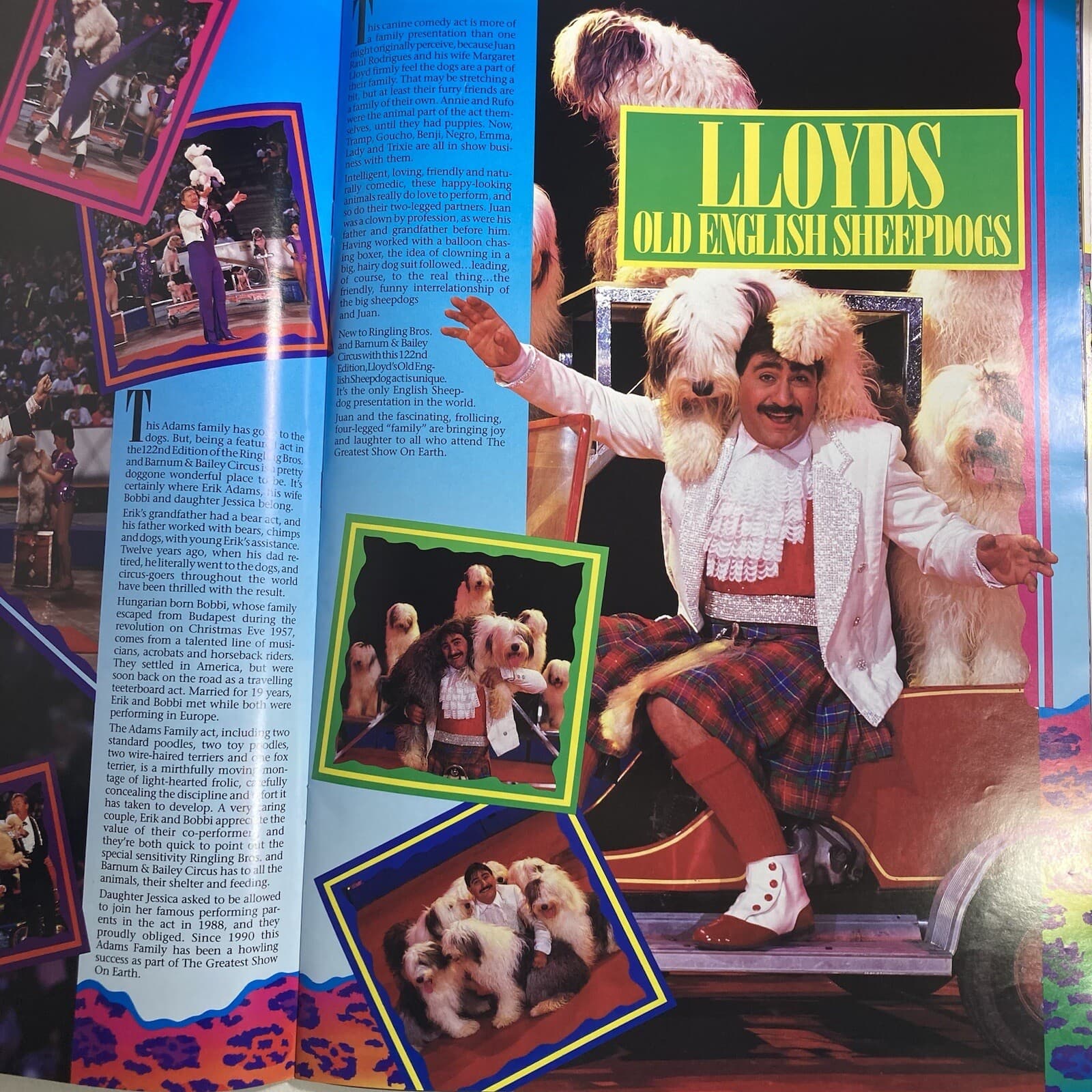 Ringling Bros Barnum Bailey Circus Magazine Clowns Acrobats 122nd Edition 1990s 4