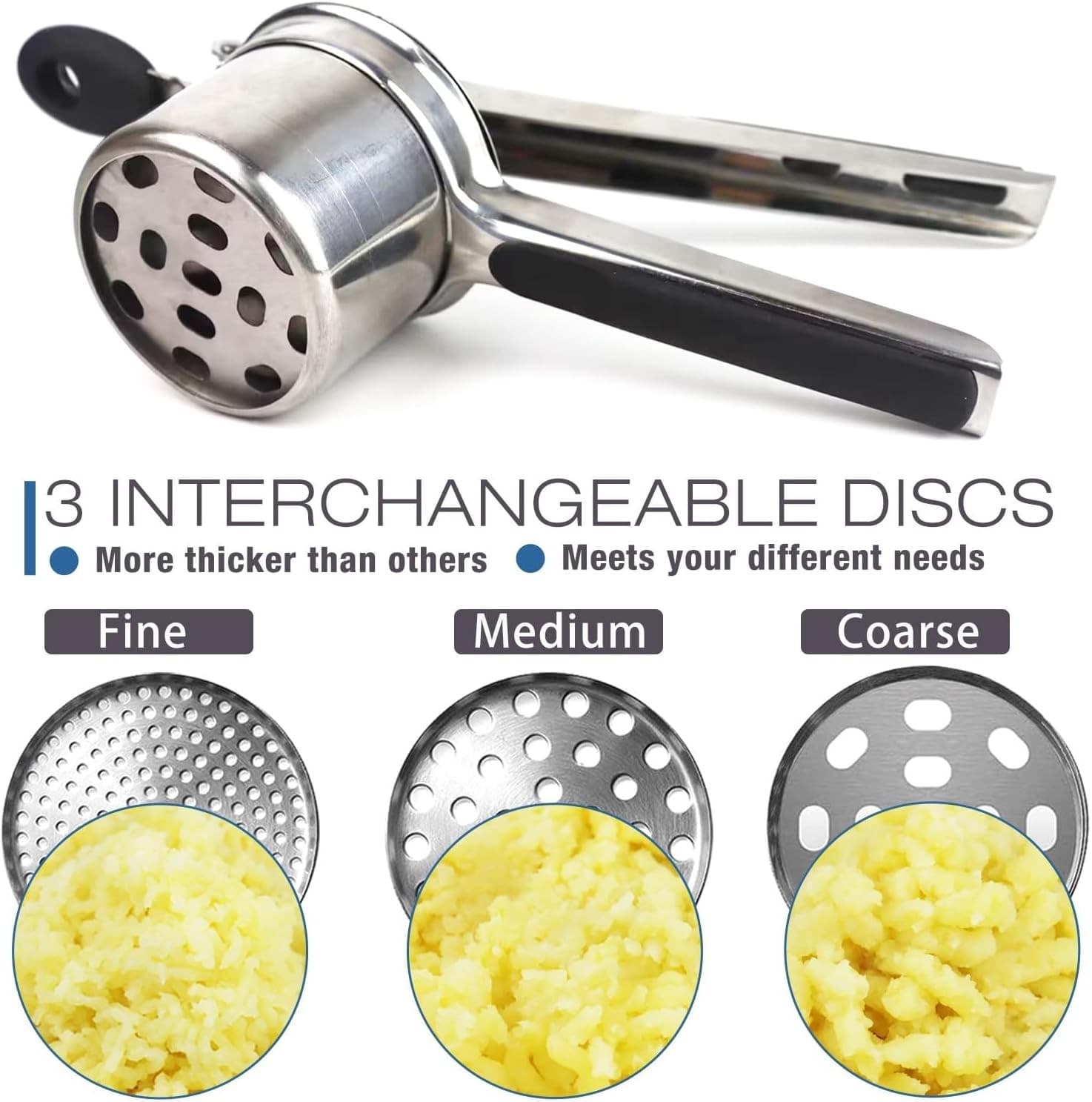 Potato Ricer, AITRAI Large 15oz Potato Ricer and Masher Heavy Duty Stainless Ste 4