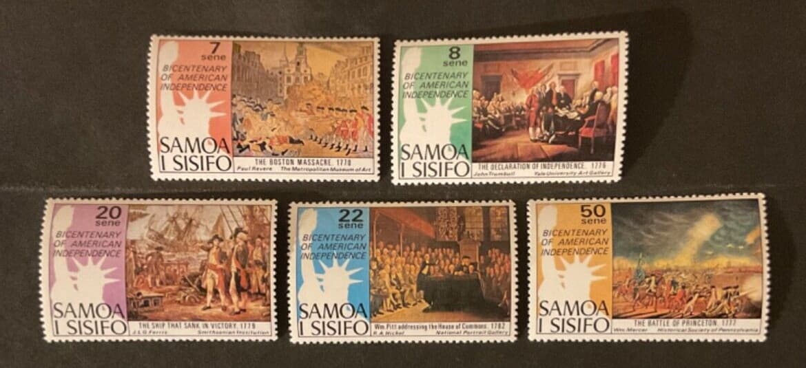 Samoa Scott #428-32 never hinged