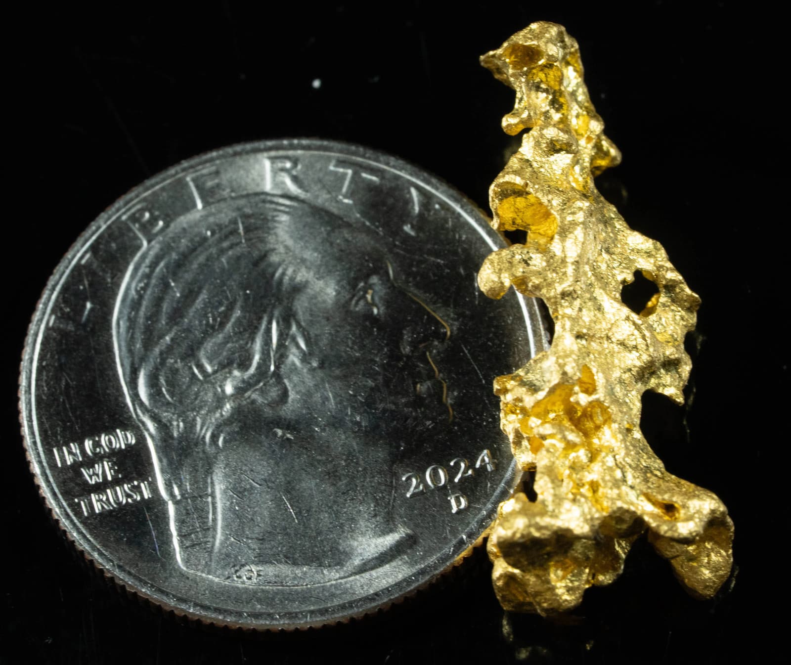 #1139 Natural Gold Nugget Australian 6.87 Grams Genuine 2