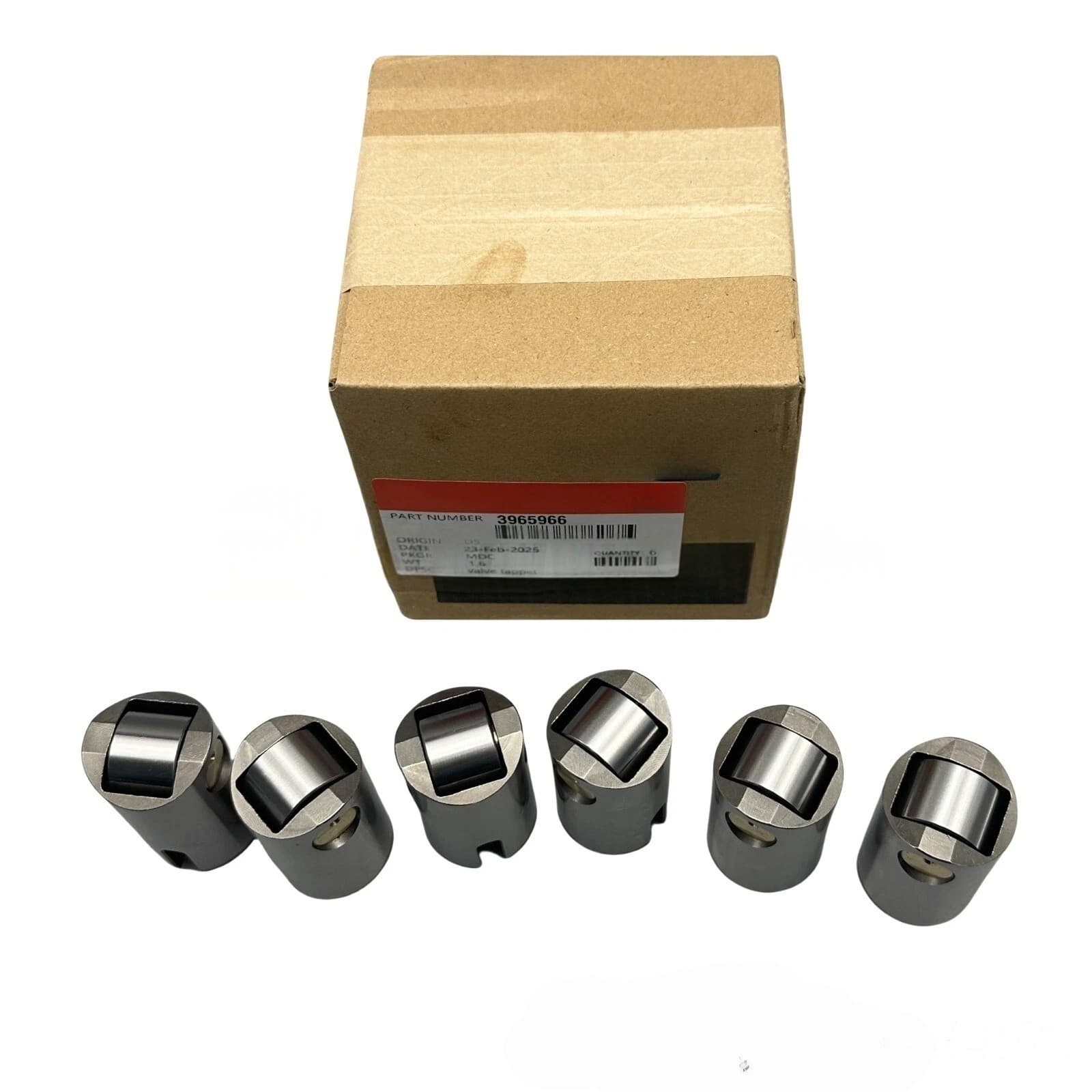 Set of 6 Tappet Valve Cam Followers For Cummins 8.3L 6CT ISC QSL ISL 3965966 4