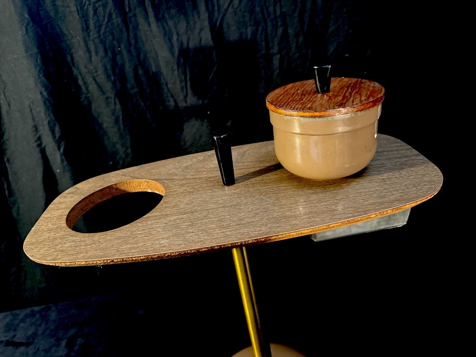 Vintage MCM MidCentury Modern Eames Era Smokers/Ashtray Stand Table 20 X 20 X 10 6