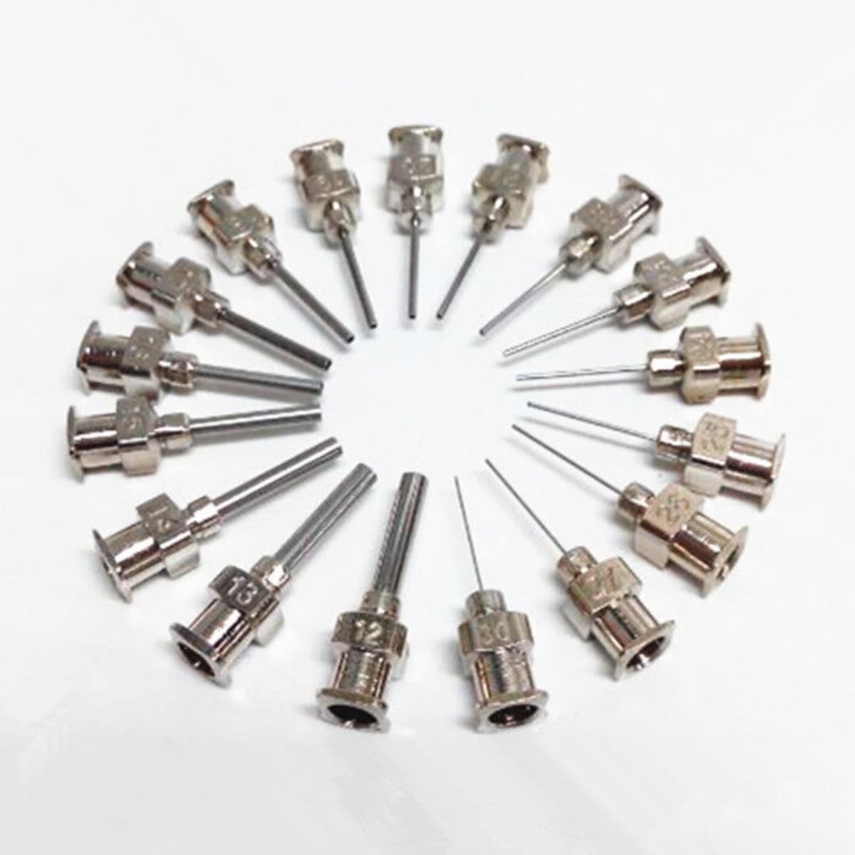 12pcs 1/2" 0.5 inch 18GA Blunt stainless steel dispensing syringe needle tips 3
