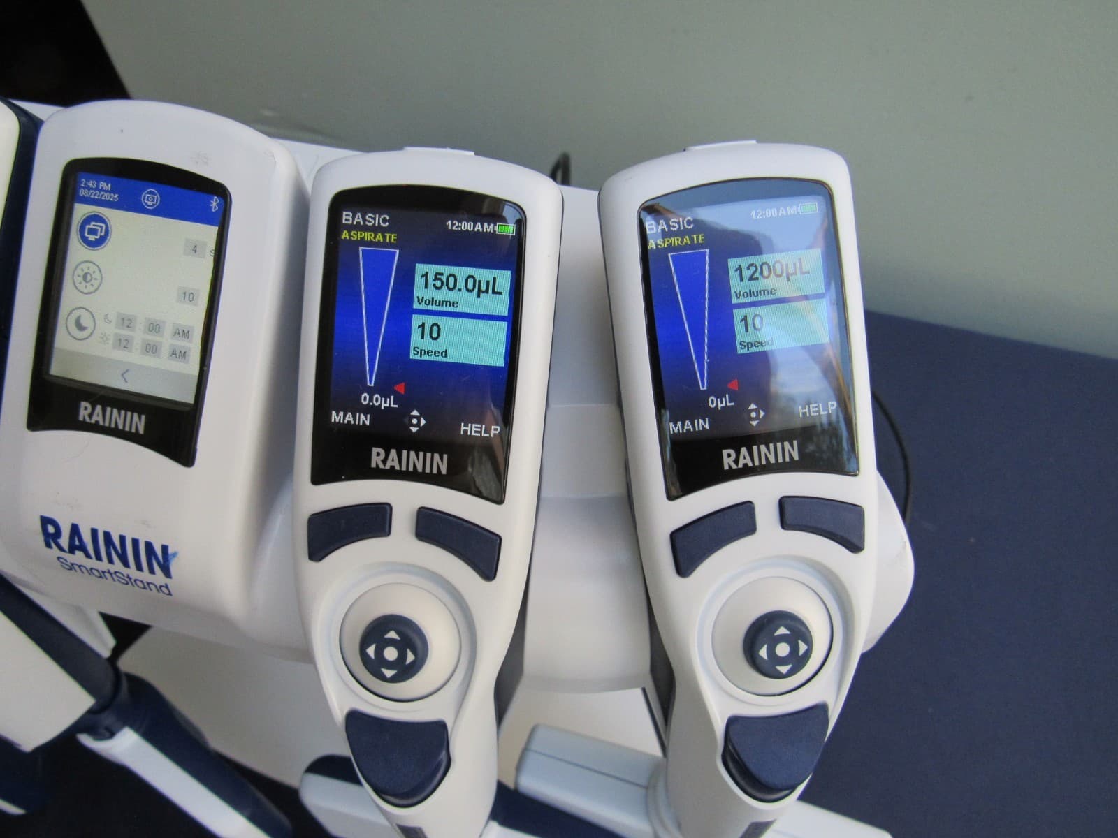 Rainin E4 XLS 50uL, 200uL, 300uL, 1,250uL LTS 12 channel Electronic Pipettes 3