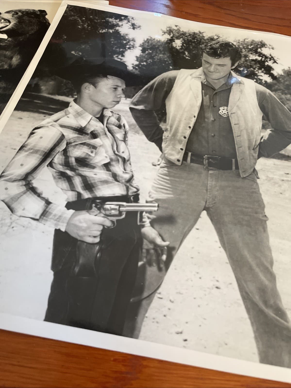 James Arness GUNSMOKE w Thell Reed Fast Draw Competition Photograph Lot 4