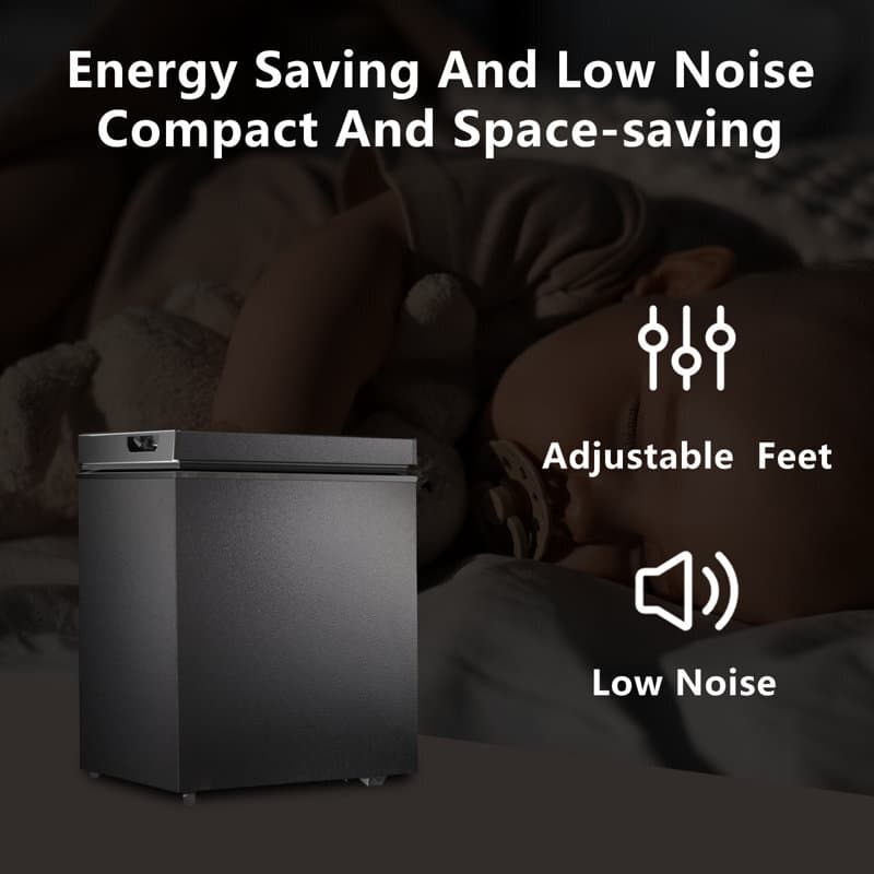 1.8 cu.ft Garage-Ready Chest Freezer with Temperature Controls 3