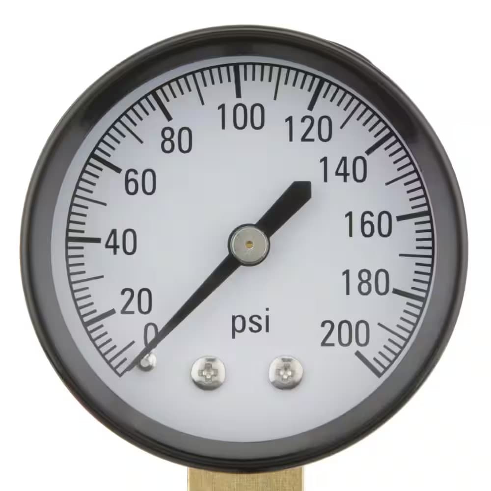 200 PSI Pressure Gauge with 1/4 In. Lower Connection 4