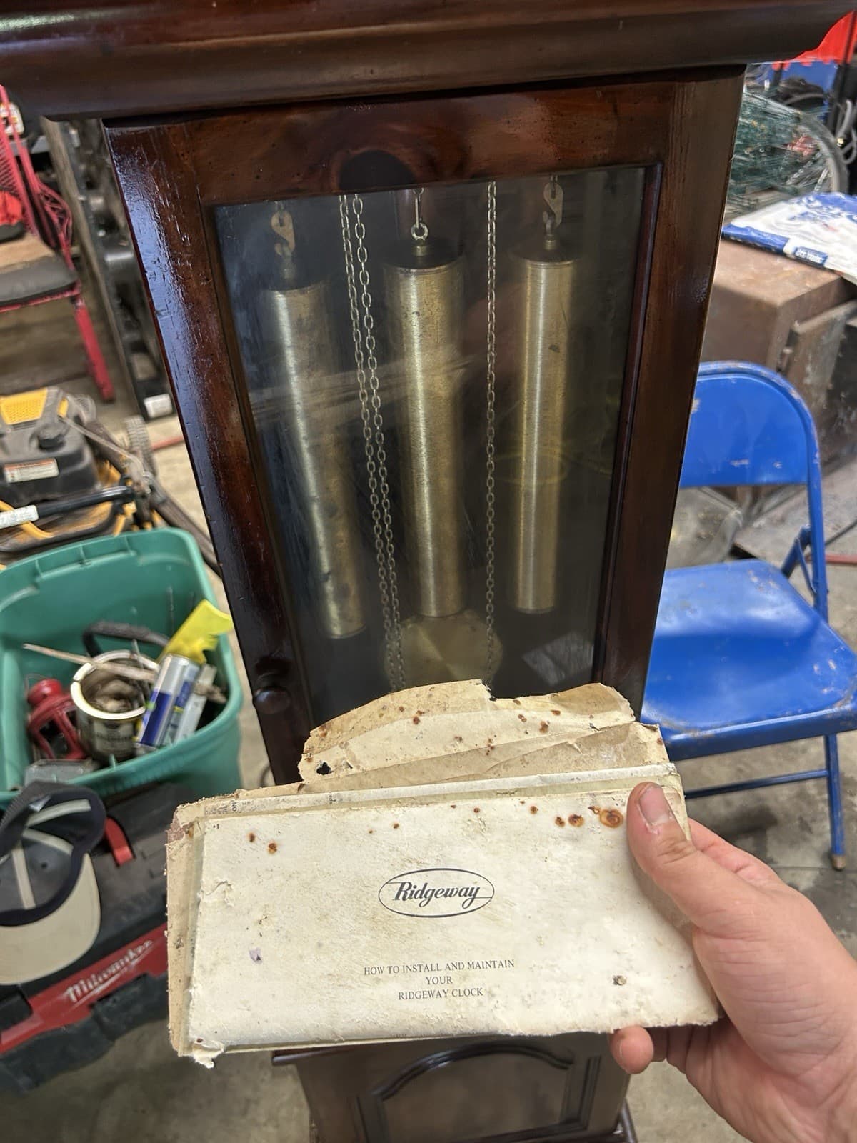 Ridgeway tempus fugit Grandfather Clock Model QE 138