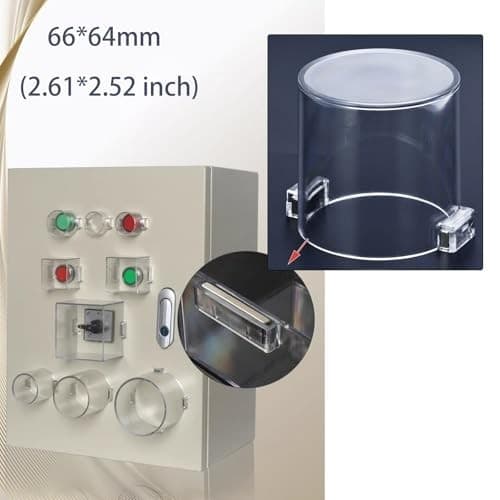 Strong Magnet Magnetic Push Button Switch Protective Cover 66*64mm Round Hole 6