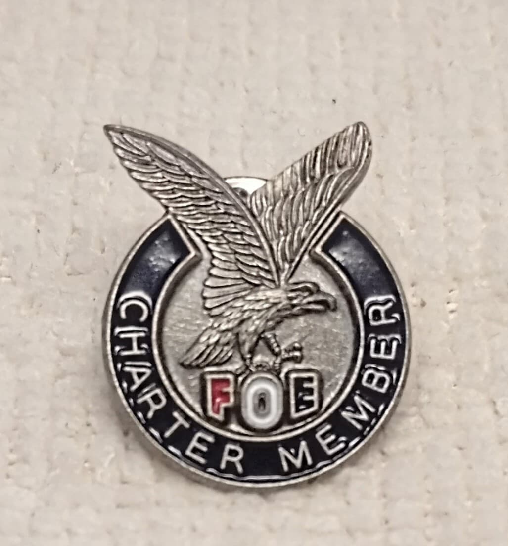 Fraternal Order of Eagles Charter Member Lapel Pin FOE