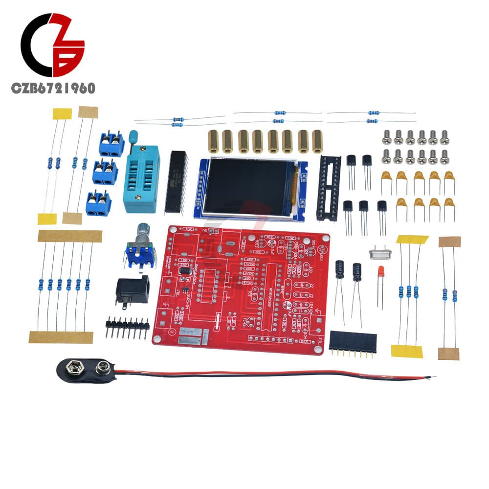 DIY TFT Mega328 Transistor Tester LCR Capacitance ESR meter Kit Frequency Signal