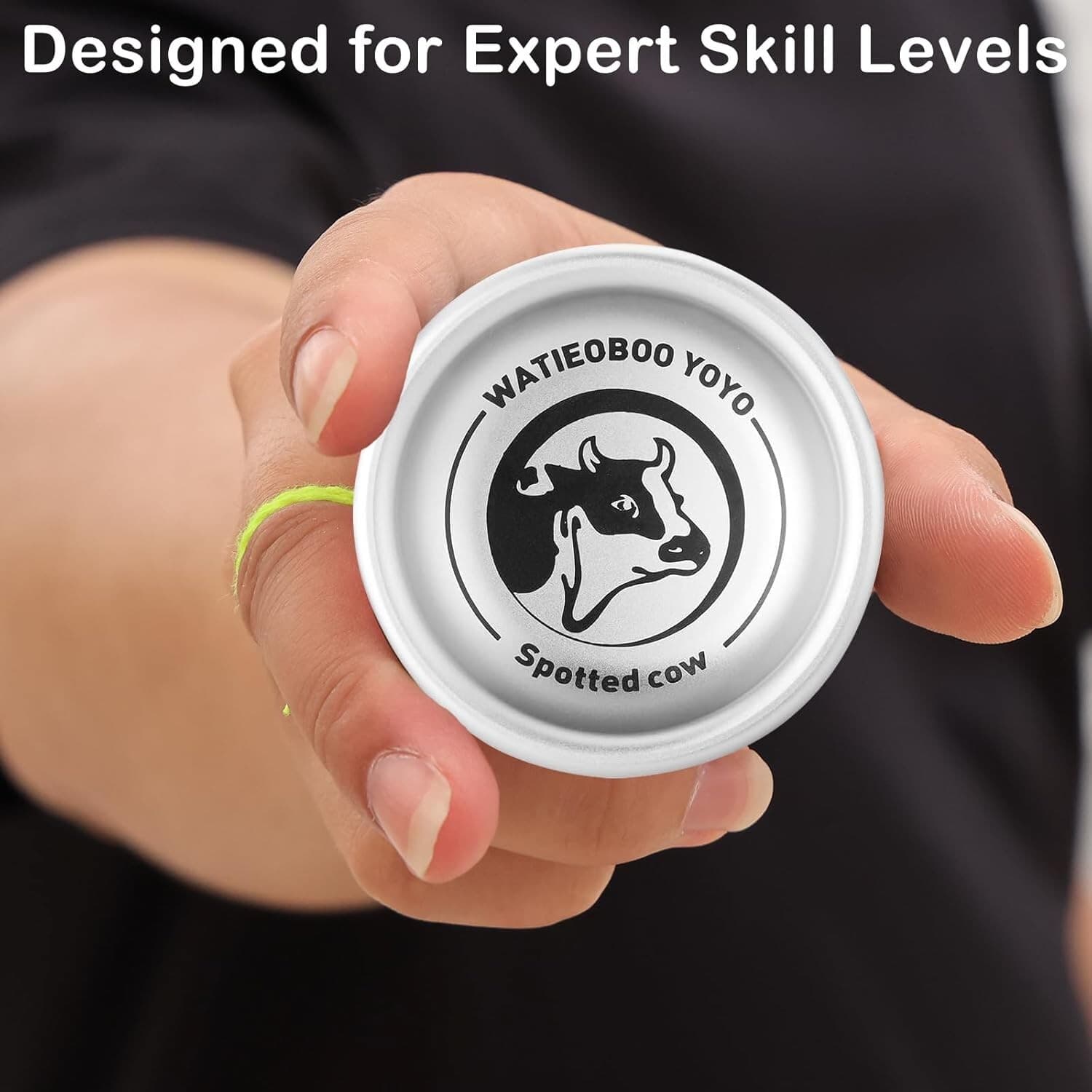 Metal Yoyo Professional, Intermediate to Advanced Trick Yoyo (Spotted Cow) 2