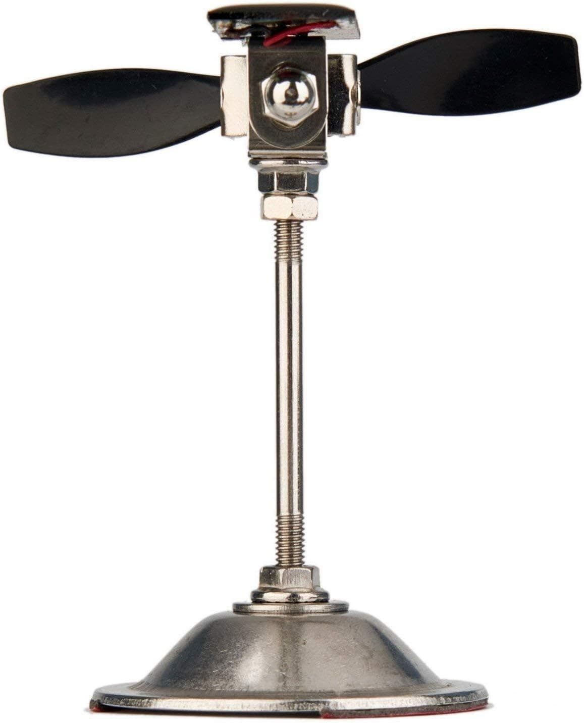 Solar Power Windmill Black Propeller Creative Solar Car Rotating Windmill Orname 3