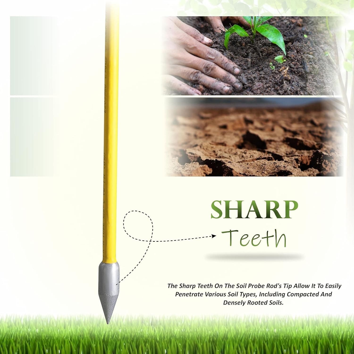 FEBTECH-Metal Soil Probe Rod-Insulated Septic Tank Probe-36-Inch Long Overall 5