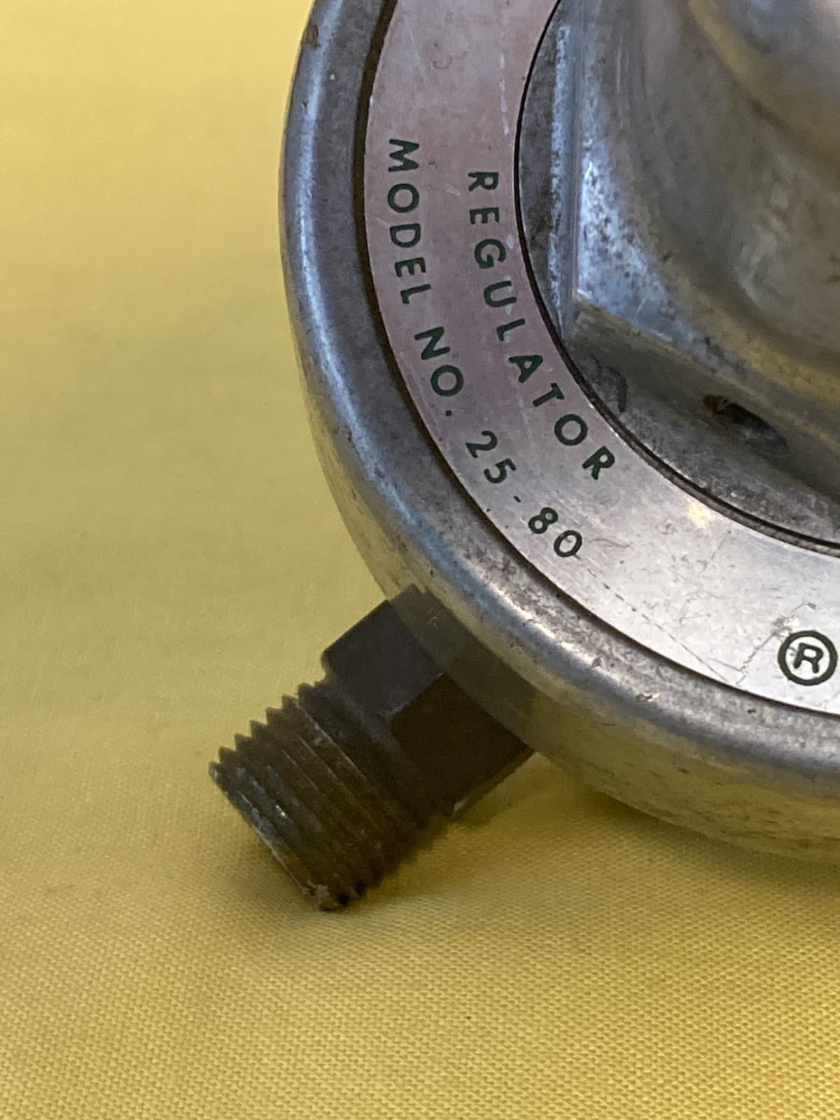 Vintage Harris compressed dual gas regulator Model 25-80 5